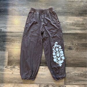 FP Movement by Free People Gray Joggers with White Design